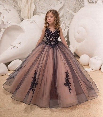lace tutu flower girl dress